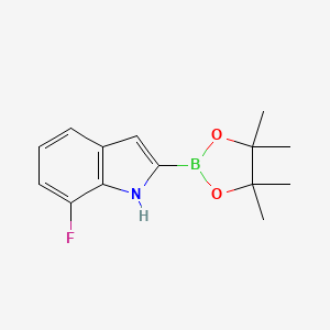 7-Fluoro-2-(4,4,5,5-tetramethyl-1,3,2-dioxaborolan-2-YL)-1H-indole