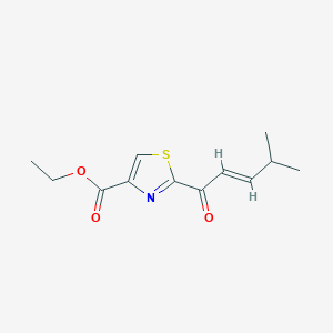 molecular formula C12H15NO3S B6594208 Ethyl 2-(4-methylpent-2-enoyl)thiazole-4-carboxylate CAS No. 944559-46-0