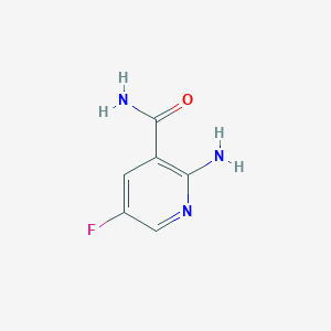 molecular formula C6H6FN3O B6594272 2-Amino-5-fluoronicotinamide CAS No. 958359-96-1