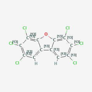 molecular formula C12H2Cl6O B6594470 2,3,4,6,7,8-Hexachlorodibenzofuran-13C12 CAS No. 116843-05-1
