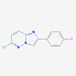 molecular formula C12H7ClIN3 B065945 6-Chloro-2-(4-iodophenyl)imidazo[1,2-b]pyridazine CAS No. 188692-40-2
