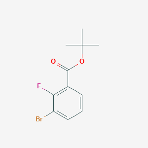 molecular formula C11H12BrFO2 B6594689 tert-Butyl 3-bromo-2-fluorobenzoate CAS No. 1262834-58-1