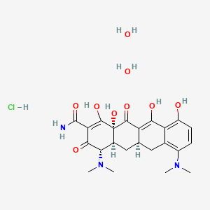 molecular formula C23H32ClN3O9 B6594718 Minocycline hydrochloride dihydrate CAS No. 128420-71-3
