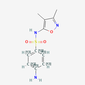 molecular formula C11H13N3O3S B6594753 Sulfisoxazole-13C6 CAS No. 1334378-46-9