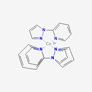 molecular formula C24H21CoN9+3 B6594763 Tris(1-(pyridin-2-yl)-1H-pyrazol)cobalt(III) CAS No. 1346416-70-3