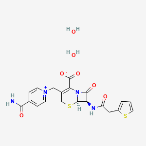 molecular formula C20H22N4O7S2 B6594796 Cefalonium dihydrate CAS No. 1385046-35-4