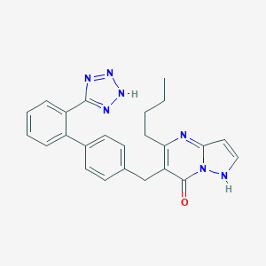 5-Butyl-6-((2'-(1H-tetrazol-5-yl)(1,1'-biphenyl)-4-yl)methyl)pyrazolo(1,5-a)pyrimidin-7-ol
