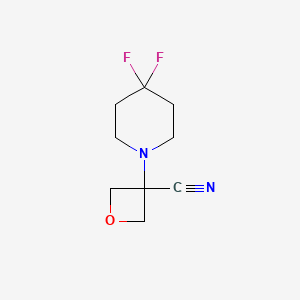 molecular formula C9H12F2N2O B6594934 3-(4,4-Difluoropiperidin-1-yl)oxetane-3-carbonitrile CAS No. 1447942-49-5