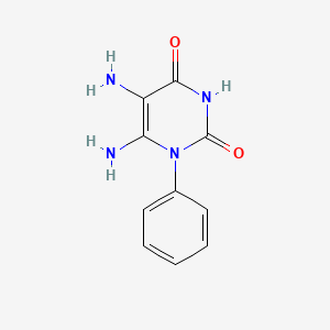 molecular formula C10H10N4O2 B6594984 5,6-diamino-1-phenylpyrimidine-2,4(1H,3H)-dione CAS No. 15837-47-5