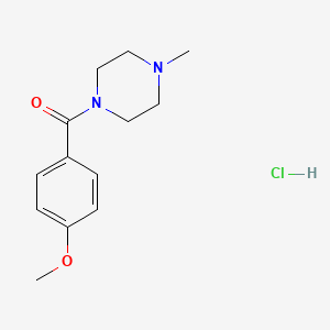 molecular formula C13H19ClN2O2 B6595292 Methoxypiperamide Hydrochloride CAS No. 21091-92-9