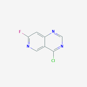 molecular formula C7H3ClFN3 B065953 4-Chloro-7-fluoropyrido[4,3-d]pyrimidine CAS No. 175357-95-6
