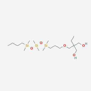 molecular formula C19H46O5Si3 B6595318 2-[3-[[[butyl(dimethyl)silyl]oxy-dimethylsilyl]oxy-dimethylsilyl]propoxymethyl]-2-ethylpropane-1,3-diol CAS No. 218131-11-4