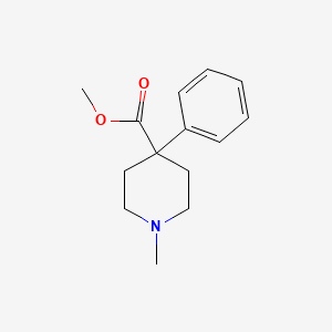 molecular formula C14H19NO2 B6595435 methyl 1-methyl-4-phenylpiperidine-4-carboxylate CAS No. 28030-27-5