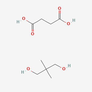 molecular formula C9H18O6 B6595441 butanedioic acid;2,2-dimethylpropane-1,3-diol CAS No. 28257-92-3
