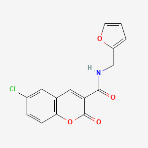 6-chloro-N-(2-furylmethyl)-2-oxo-2H-chromene-3-carboxamide