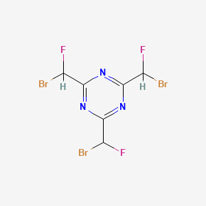 Tris(bromofluoromethyl)-s-triazine