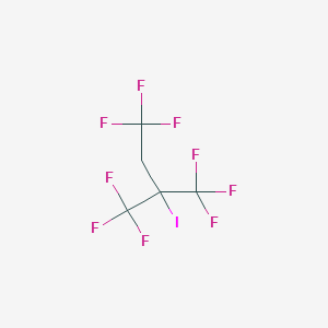 molecular formula C5H2F9I B6595703 2-Iodo-2-(trifluoromethyl)-1,1,1,4,4,4-hexafluorobutane CAS No. 428-68-2