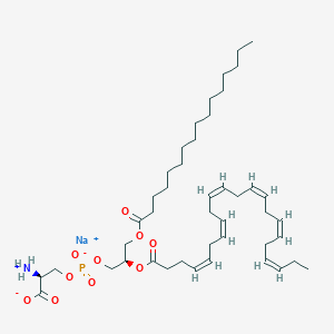 Sodium (2S,8R,13Z,16Z,19Z,22Z,25Z,28Z)-2-azaniumyl-8-[(hexadecanoyloxy)methyl]-5-oxido-5,10-dioxo-4,6,9-trioxa-5lambda~5~-phosphahentriaconta-13,16,19,22,25,28-hexaen-1-oate