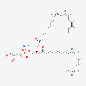 molecular formula C42H70NaO10P B6595744 Sodium (2R)-2,3-bis{[(9Z,12Z,15Z)-octadeca-9,12,15-trienoyl]oxy}propyl 2,3-dihydroxypropyl phosphate CAS No. 474943-20-9
