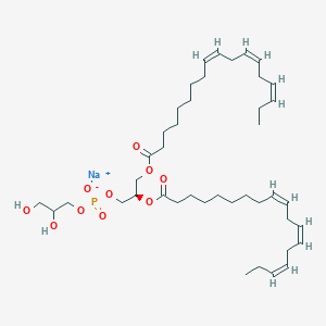 Sodium (2R)-2,3-bis{[(9Z,12Z,15Z)-octadeca-9,12,15-trienoyl]oxy}propyl 2,3-dihydroxypropyl phosphate