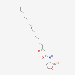 molecular formula C20H33NO4 B6595801 3-oxo-N-(2-oxooxolan-3-yl)hexadec-9-enamide CAS No. 479050-91-4