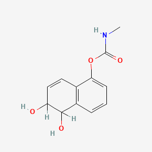 molecular formula C12H13NO4 B6595846 5,6-Dihydrodihydroxycarbaryl CAS No. 5375-49-5