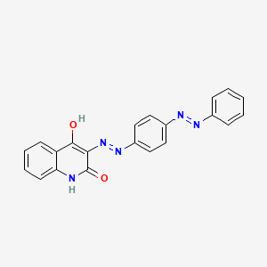 molecular formula C21H15N5O2 B6595850 Disperse Yellow 56 CAS No. 54077-16-6