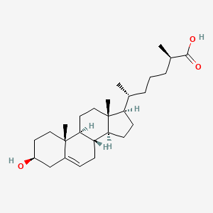 molecular formula C27H44O3 B6595898 Cholest-5-en-26-oic acid, 3-hydroxy-, (3beta,25R)- CAS No. 56845-87-5