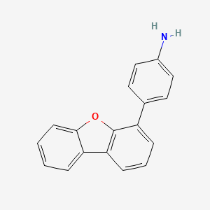 molecular formula C18H13NO B6595907 4-(Dibenzo[b,d]furan-4-yl)aniline CAS No. 578027-21-1