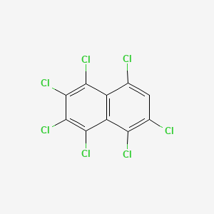 molecular formula C10HCl7 B6595916 1,2,3,4,5,6,8-Heptachloronaphthalene CAS No. 58863-15-3
