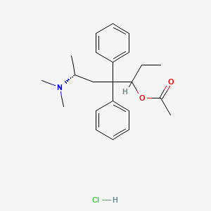molecular formula C23H32ClNO2 B6595963 beta-l-Acetylmethadol hydrochloride CAS No. 61443-60-5