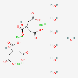 molecular formula C12H24Ba3O21 B6596016 Barium citrate heptahydrate CAS No. 6487-29-2