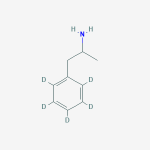 molecular formula C9H13N B6596028 Benzene-2,3,4,5,6-d5-ethanamine, alpha-methyl- CAS No. 65538-33-2