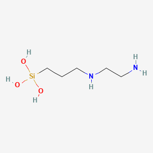 molecular formula C5H16N2O3Si B6596046 N-(2-AMINOETHYL)-3-AMINOPROPYL-SILANTRIOL CAS No. 68400-08-8