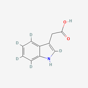 molecular formula C10H9NO2 B6596153 Indole-2,4,5,6,7-d5-3-acetic acid CAS No. 76937-78-5