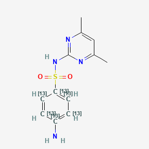 Benzene-13C6-sulfonamide, 4-amino-N-(4,6-dimethyl-2-pyrimidinyl)-