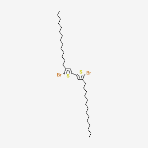 molecular formula C36H60Br2S2 B6596375 5,5'-Dibromo-4,4'-ditetradecyl-2,2'-bithiophene CAS No. 888491-16-5