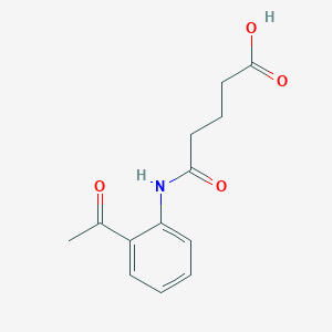 4-[(2-Acetylphenyl)carbamoyl]butanoic acid