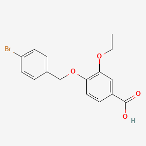 4-[(4-Bromophenyl)methoxy]-3-ethoxybenzoic acid