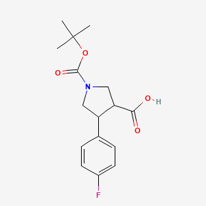 1-(Tert-butoxycarbonyl)-4-(4-fluorophenyl)pyrrolidine-3-carboxylic acid
