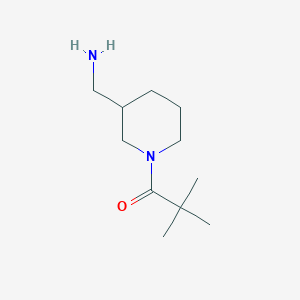 1-[3-(Aminomethyl)piperidin-1-yl]-2,2-dimethylpropan-1-one