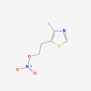 molecular formula C6H8N2O3S B6596599 4-Methyl-5-(2-nitrooxy-ethyl)-thiazole CAS No. 252568-49-3