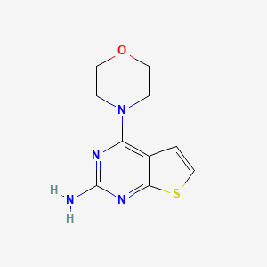 molecular formula C10H12N4OS B6596604 4-(morpholin-4-yl)thieno[2,3-d]pyrimidin-2-amine CAS No. 1703014-48-5
