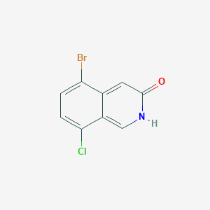 molecular formula C9H5BrClNO B6596612 5-bromo-8-chloroisoquinolin-3-ol CAS No. 1696354-09-2