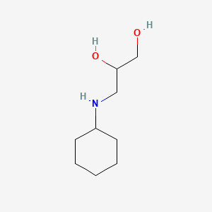 molecular formula C9H19NO2 B6596622 3-(cyclohexylamino)propane-1,2-diol CAS No. 53052-03-2