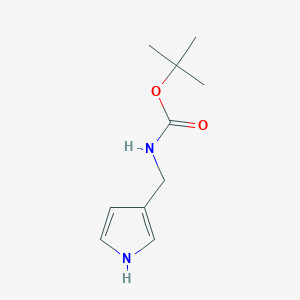 molecular formula C10H16N2O2 B6596638 tert-Butyl ((1H-pyrrol-3-yl)methyl)carbamate CAS No. 1700164-77-7