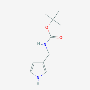 B6596638 tert-butyl N-[(1H-pyrrol-3-yl)methyl]carbamate CAS No. 1700164-77-7