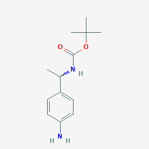tert-butyl N-[(1S)-1-(4-aminophenyl)ethyl]carbamate