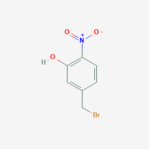 molecular formula C7H6BrNO3 B6596694 Phenol, 5-(bromomethyl)-2-nitro- CAS No. 26386-82-3