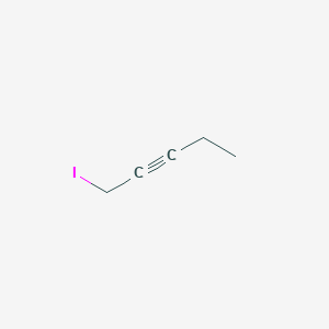 molecular formula C5H7I B6596723 1-iodopent-2-yne CAS No. 34498-11-8